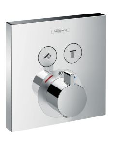 Baterie cada - dus termostatata Hansgrohe ShowerSelect cu montaj incastrat, necesita corp ingropat