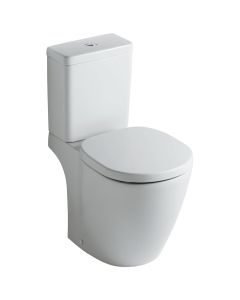 Set complet vas WC Ideal Standard Connect Cube cu rezervor si capac inchidere lenta