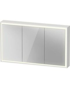 Dulap cu oglinda Duravit Vitrium 120cm, iluminare LED cu senzor, alb mat décor